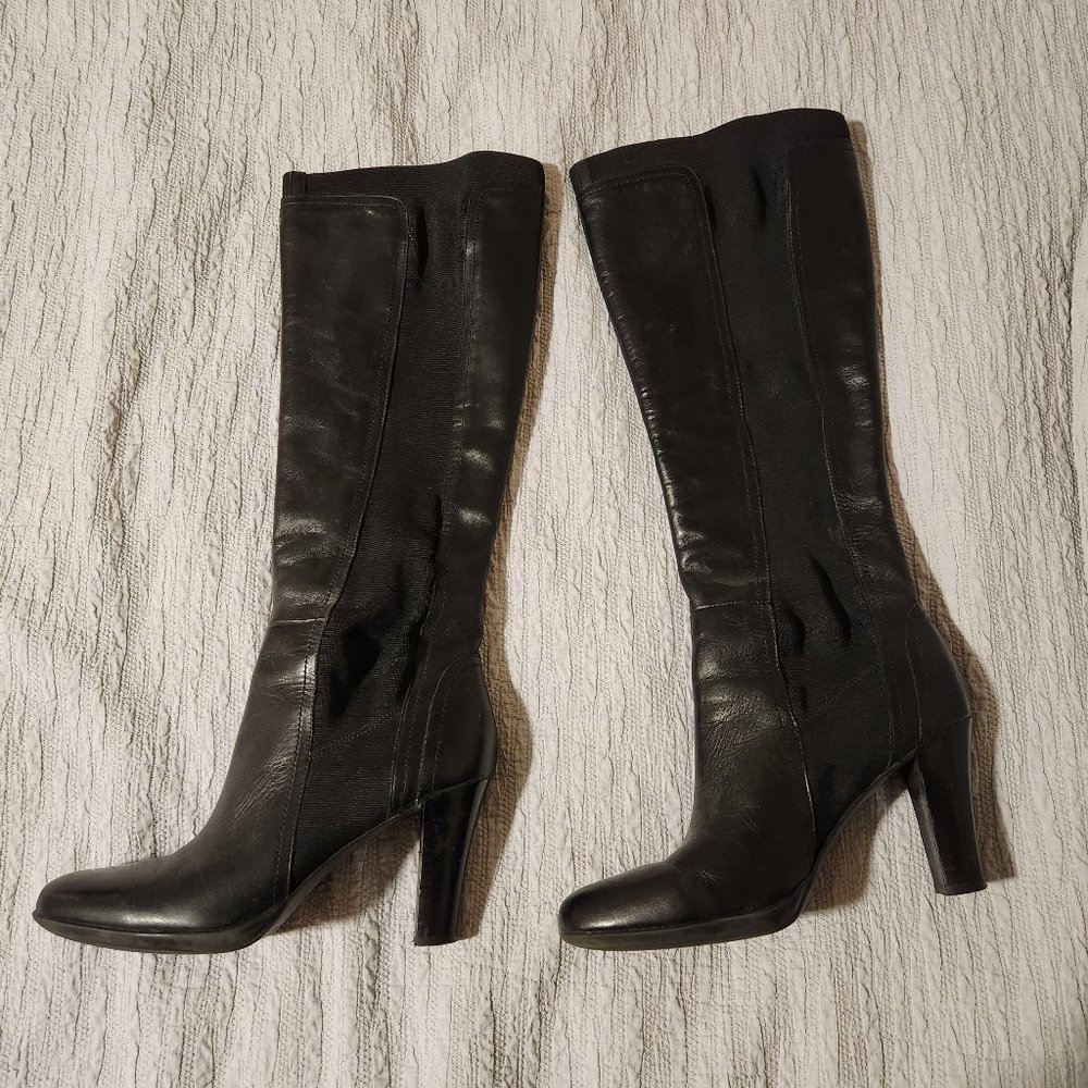 Tahari Black Leather Boots